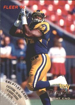 Troy Drayton St. Louis Rams 1996 Fleer NFL #116